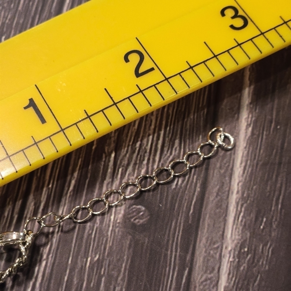 Liz Claiborne long necklace silver - Picture 9 of 10